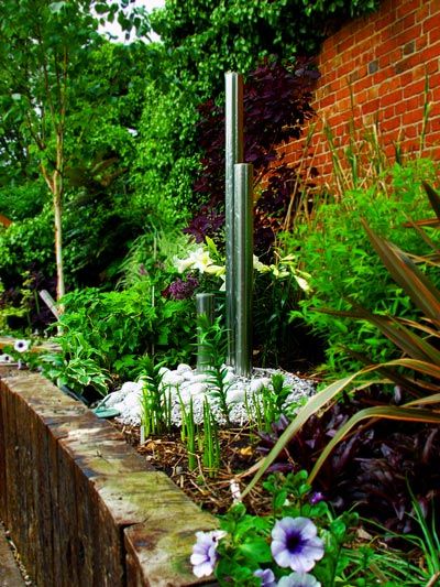 image of garden water feature