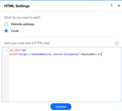Wix html element.
