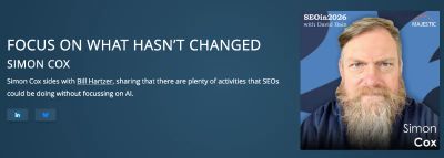 Simon Cox on the Majestic podcast SEO in 2026