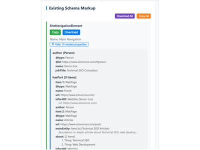 Simon‘s Schema Analyser Nested Properties